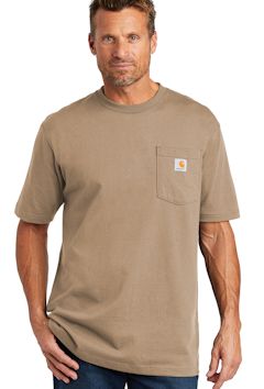 Custom embroidered Carhartt  Workwear Pocket Short Sleeve T-Shirt. CTK87 