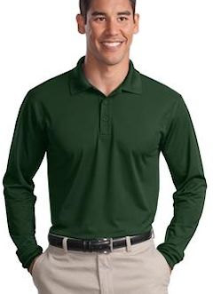 Custom embroidered Sport-Tek ® Long Sleeve Micropique Sport-Wick ® Polo. ST657