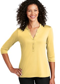 Port Authority ® Ladies UV Choice Pique Henley LK750