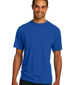 Custom embroidered JERZEES ® Sport 100% Polyester T-Shirt. 21M 5.3-ounce, 100% polyester preshrunk jersey