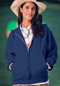 custom embroidered 82230 Fruit of the Loom 12 oz. SupercottonT 70/30 Full-Zip Hood
