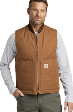 Custom embroidered Carhartt ® Duck Vest. CTV01