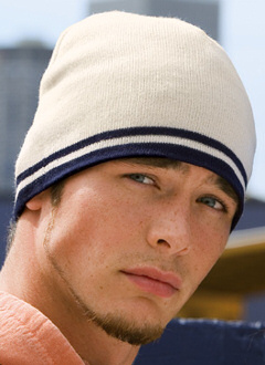 custom embroidered Port & Company® - Fine Knit Skull Cap with Stripes. CP93 