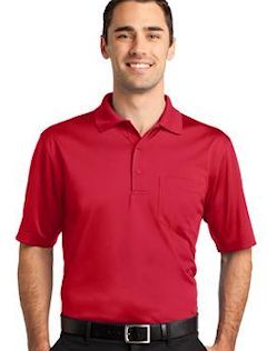 Custom embroidered CornerStone ® - Select Snag-Proof with Pocket Polo. CS412P