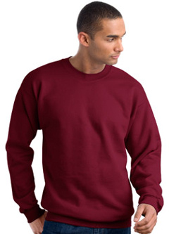 Hanes Ultimate Cotton - Crewneck Sweatshirt. F260 embroidered with your logo.