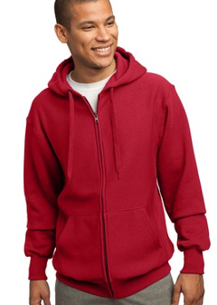 custom embroidered Sport-Tek - Super Heavyweight Pullover Full Zip Hooded Sweatshirt. F282 