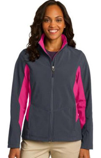 Custom Embroidered Port Authority ® Core Colorblock Soft Shell Jacket. L318 ladies