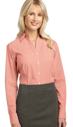 Custom embroidered Port Authority ® - Ladies Plaid Pattern Easy Care Shirt. L639 