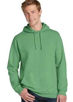 Custom Embroidered Port & Company ® Essential Pigment-Dyed Pullover Hooded Sweatshirt. PC098H 